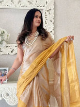 Load image into Gallery viewer, Anouk Colourblocked Printed Tissue Saree