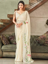 Load image into Gallery viewer, Tikhi Imli Embellished Floral Saree
