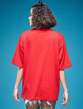 Load image into Gallery viewer, DressBerry Graphic Printed Round Neck Oversized Cotton T-shirt
